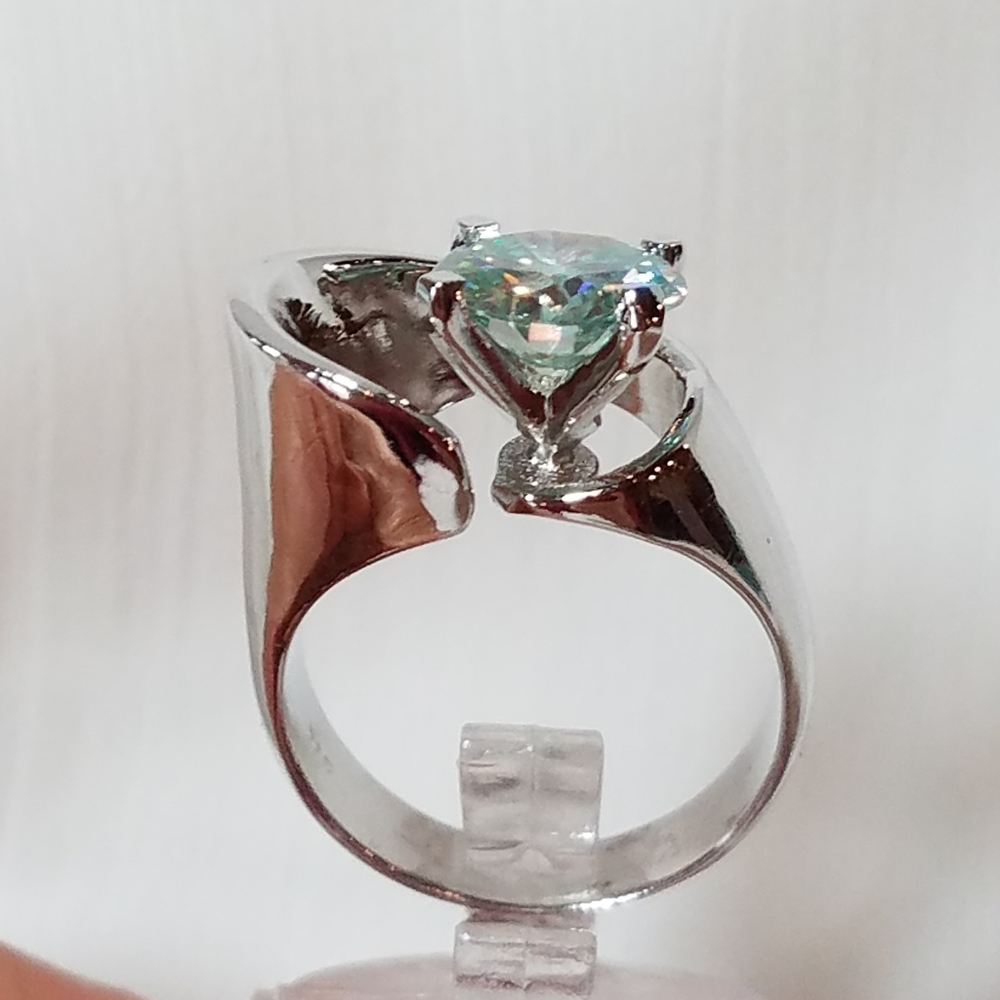 MOISSANITE RING 2.54 ct. - Picture 2 of 13